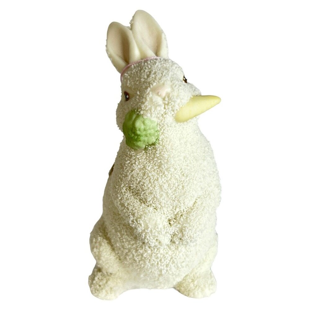Snowbabies Dept 56 Bunny Rabbit Figurine Easter Carrot Hand Painted 1996 VTG # - Picture 2 of 8